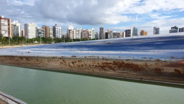 Guarda-corpos da Ilha do Frade, em Vitória, apresentam sinais de ferrugem por Ricardo Medeiros