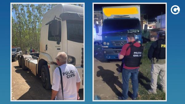 Caminhões furtados por organização criminosa no ES