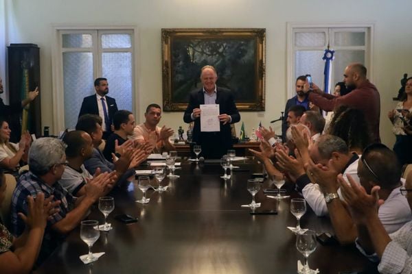 Pacotão de obras foi anunciado durante solenidade no Palácio Anchieta, em Vitória