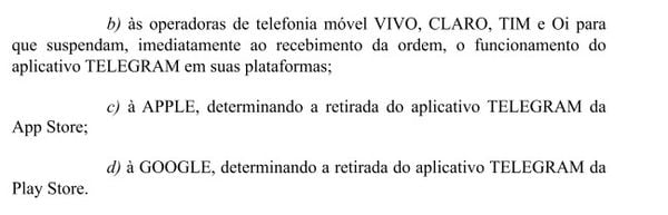 A Gazeta  Entenda por que juiz do ES mandou tirar Telegram do ar