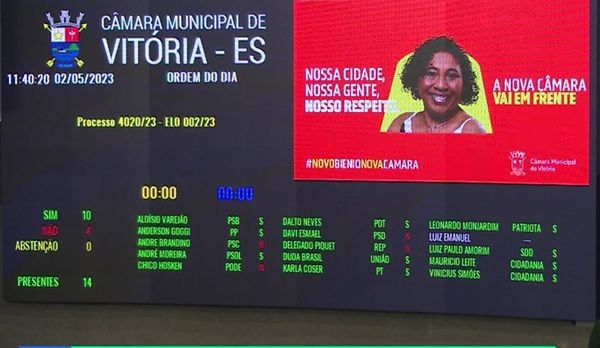 Aumento no número de vereadores em Vitória foi aprovado por 10 votos contra 4