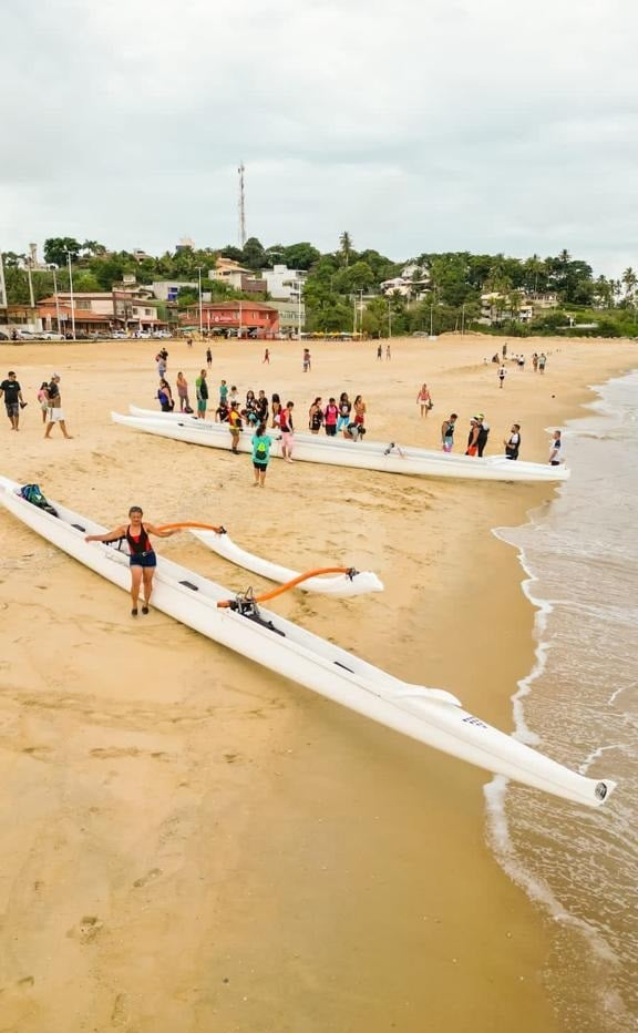 Praia de Meaípe, em Guarapari, após obras para aumentar a faixa de areia por Tiago Montes