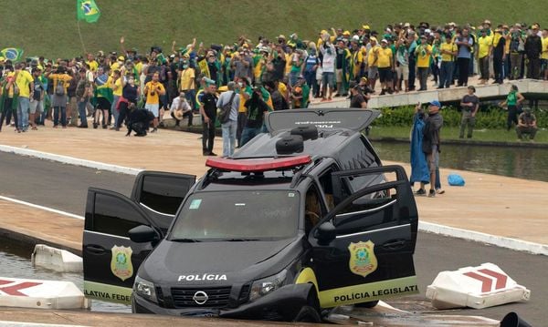 Atos antidemocráticos em Brasília, em 8 de janeiro 