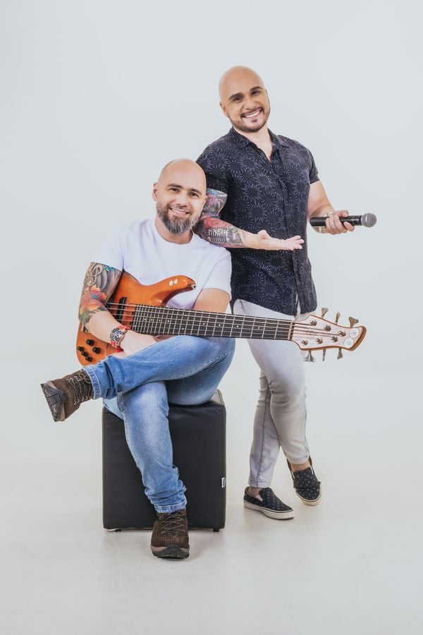 Evandro Bongiovani e Raniery Bongiovani, criadores do novo jingle da Rádio Gazeta FM