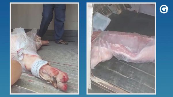Carne de porco encontrada com funcionários em Cariacica