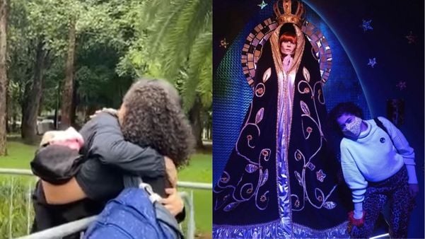 Nas redes sociais, Isabella Machado compartilhou o momento em que recebeu o abraço de João Lee e algumas fotos em homenagem a Rita