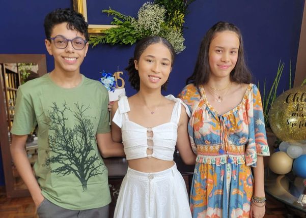 Ricardo Zanete Hees de Carvalho, Chloe Lobato Henning e Gabriela Sandri