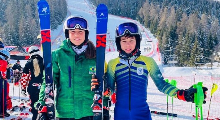 Gêmeos de 12 anos conquistam medalhas em disputas internacionais e miram Jogos Olímpicos de Inverno