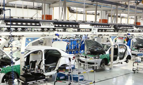 carro, indústria, produção