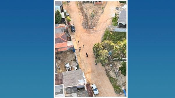 Helicóptero do Notaer também participa da operação