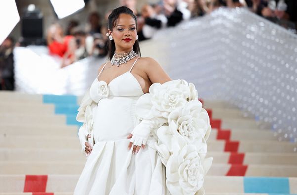 Rihanna durante o MET Gala 2023
