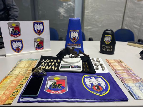 Apreensões realizadas pela PM no sábado (20), em várias localidades de Aracruz, Pinheiros e São Roque do Canaã.