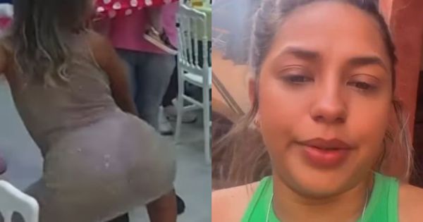 Mulher viraliza dançando funk com roupa transparente na festa de 3 anos ...