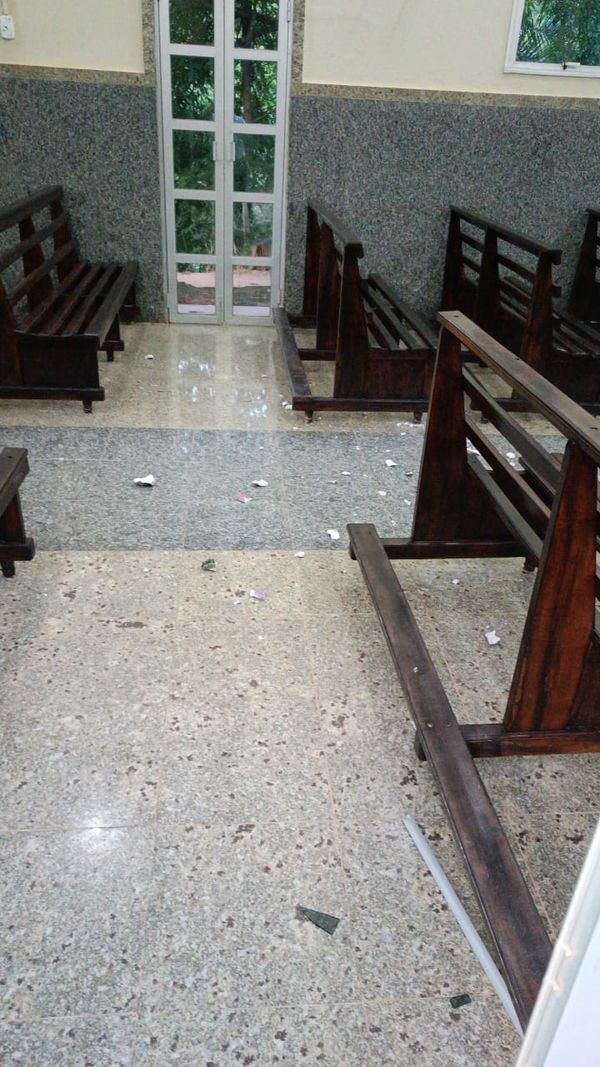 Igreja católica é vandalizada em Castelo por Divulgação/ Diocese de Cachoeiro de Itapemirim 