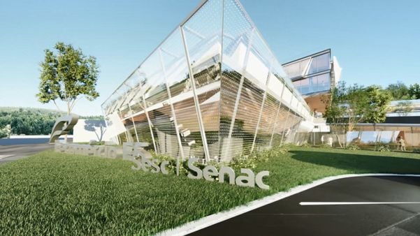 Projeção de nova sede da Fecomércio por Reprodução