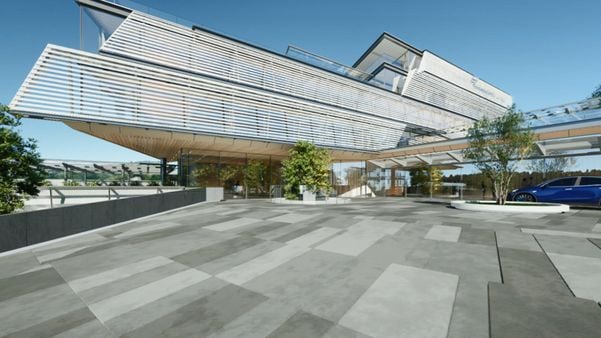 Projeção de nova sede da Fecomércio por Reprodução