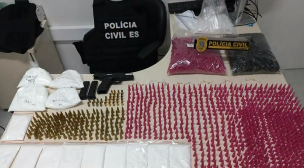 Material apreendido durante operação em Vila Velha