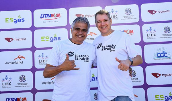 José Carlos Nunes e Márcio Chagas no Estação Esporte, em Vitória