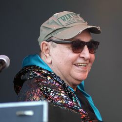 Compositor e Pianista João Donato durante apresentação no Rock in Rio de 2011