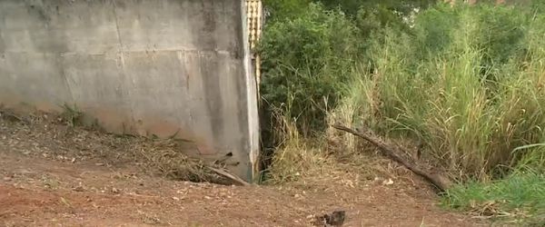 Buraco onde jovem caiu em Cachoeiro fica entre construção e matagal