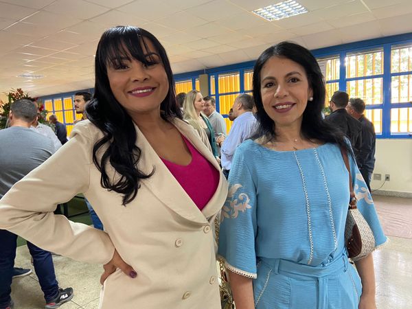 Lucimar Silva Grégio e Daniela Passoni Altoé, gestoras da escola 