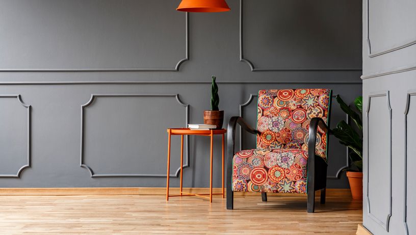 Cinza usado na decoração