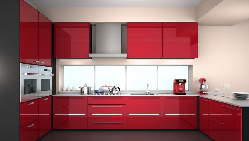 Cozinha vermelha