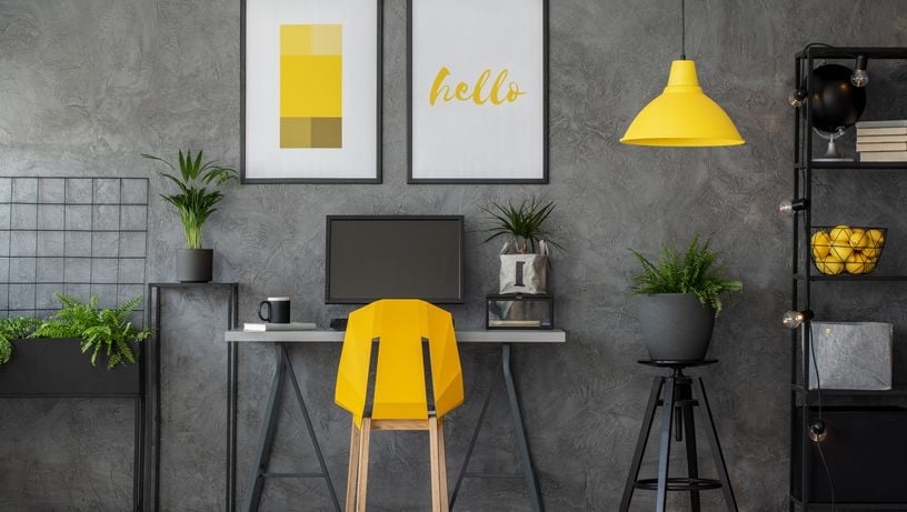 Decoração utilizando o amarelo