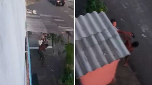 PM aponta arma para morador na Serra