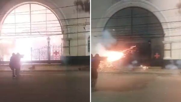 Vascaínos atiraram rojões na entrada social de São Januário