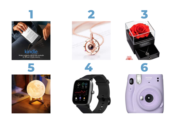 Sugestão de presentes Dia dos Namorados. Crédito: (Divulgação)