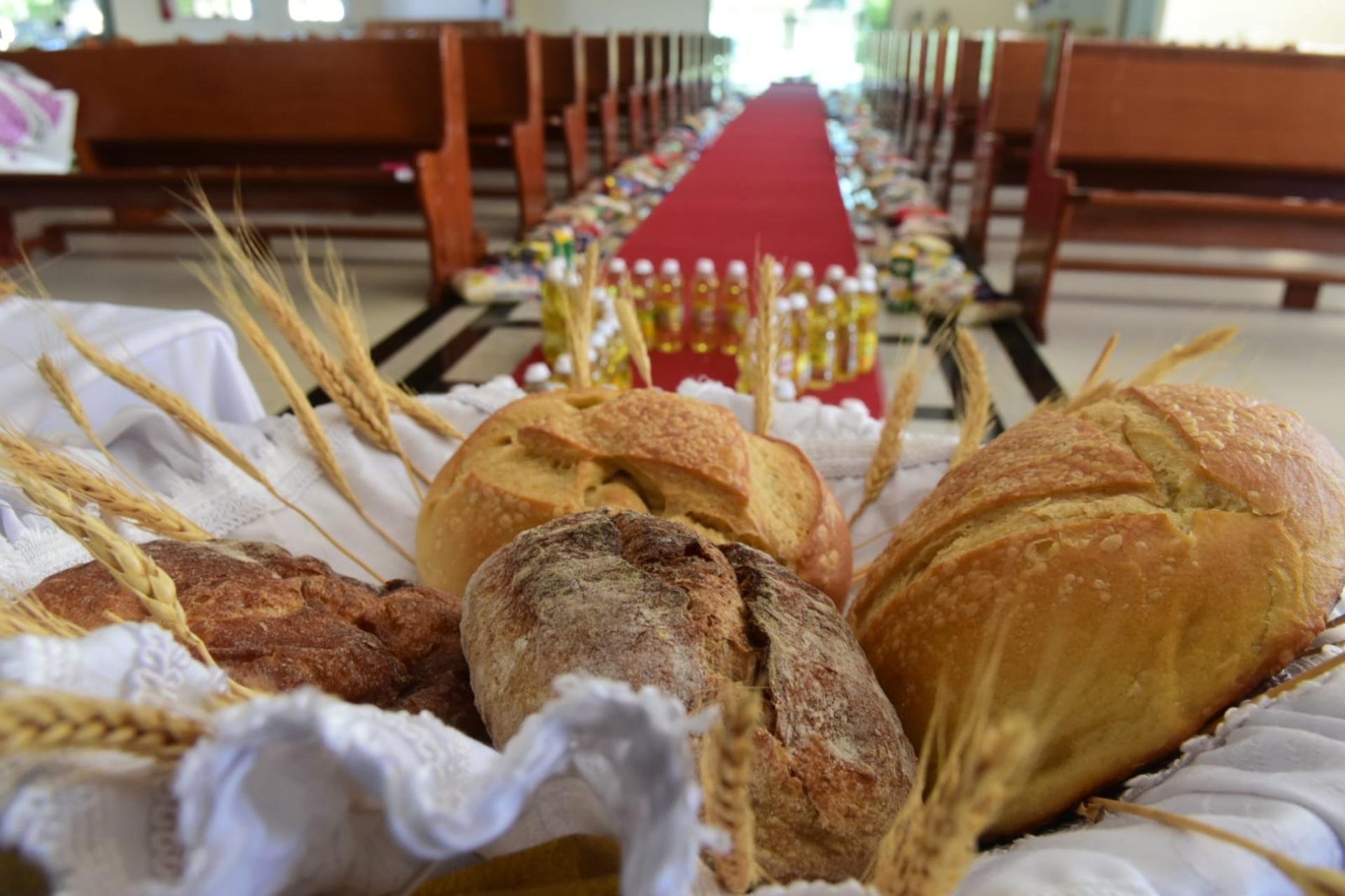 Tapetes de Corpus Christi no bairro Guaranhuns, em Vila Velha