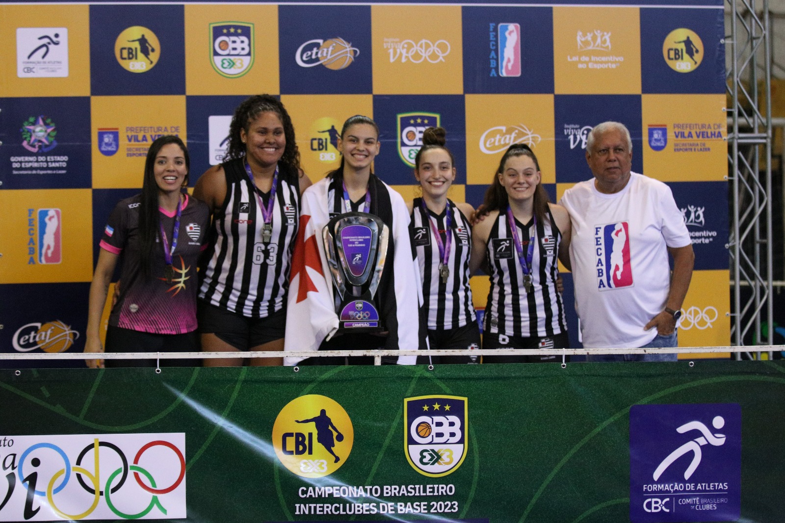 Capixabas conquistaram o título de forma invicta na categoria sub-18 do Campeonato Brasileiro Interclubes de Basquete 3x3, que aconteceu durante todo o fim de semana em Vila Velha