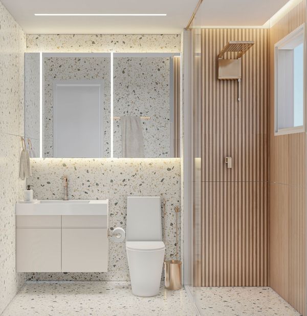 Neste projeto de Letícia Breda, os armários são embutidos para ganhar mais espaço