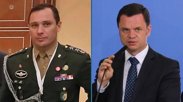 Bolsonaristas Anderson Torres, ex-ministro da Justiça, e o coronel Mauro Cid, ex-ajudante de ordens da Presidência na gestão de Jair Bolsonaro (PL)