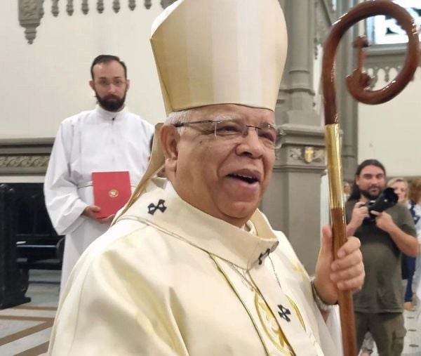 Dom Dario Campos durante a missa em comemoração aos seus 75 anos de idade, na Catedral Metropolitana de Vitória