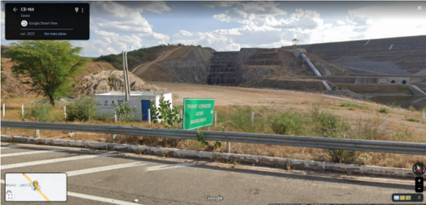 | Imagem do Google Street View mostra cascatas sem água em outubro de 2022, também no governo Bolsonaro