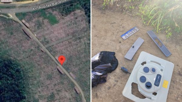 Caminhão com máquina foi levado durante a madrugada na Serra