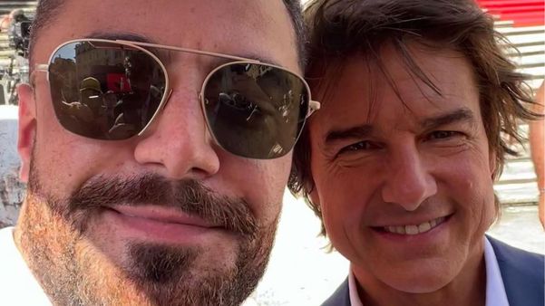 Felipe Titto compartilha registro ao lado de Tom Cruise, em Roma