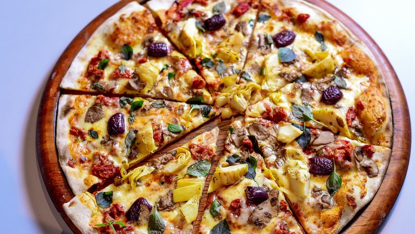 Pizza do restaurante Don Camaleone na Praia do Canto, em Vitória