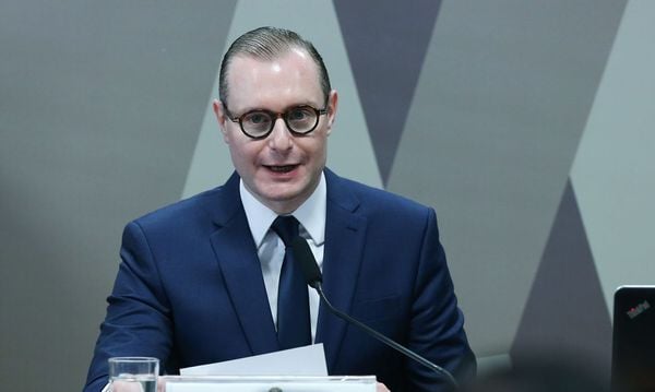 Advogado Cristiano Zanin, indicado ao Supremo Tribunal Federal (STF) pelo presidente Luiz Inácio Lula da Silva, em sabatina no Senado 