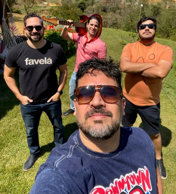 Pedro Ivo, Daniel Mazoco, Raoni Moreno e Pablo Oliveira, fundadores da Coletivo Beer. Crédito: Arquivo Pessoal
