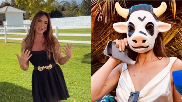 Nas redes sociais, o vídeo revelando o nome do animal chegou até a atriz, que se divertiu