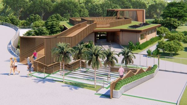  Projeção do Parque Costeiro na Praia de Camburi, em Vitória por Vale/Divulgação