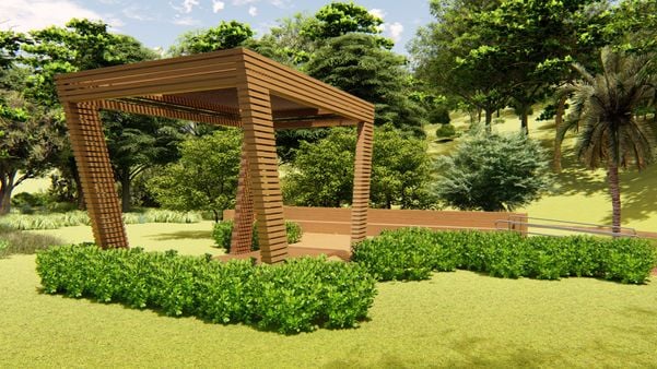  Projeção do Parque Costeiro na Praia de Camburi, em Vitória por Vale/Divulgação