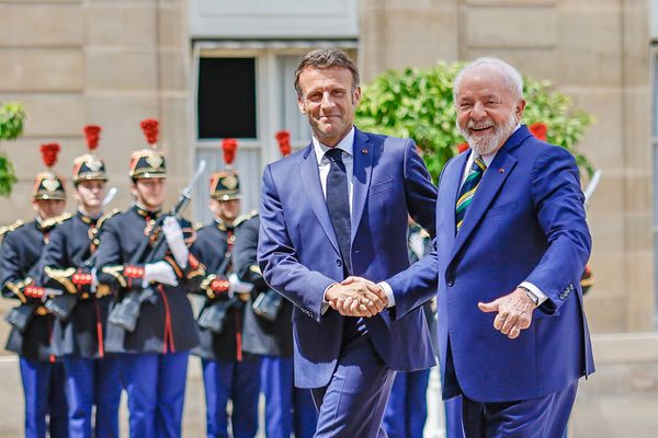 Presidente da República, Luiz Inácio Lula da Silva, durante almoço de trabalho oferecido pelo Presidente da República Francesa, Emmanuel Macron.