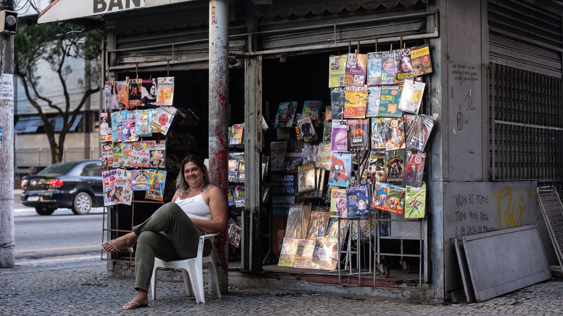 Bianca da Praça Oito é uma resistência quando o assunto é venda de revistas na cidade