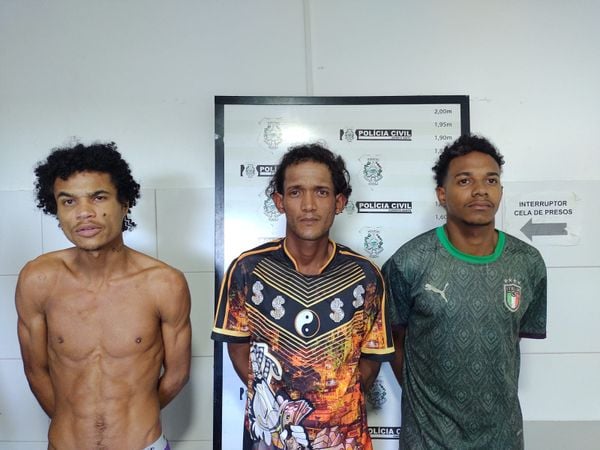 Da esquerda para direita: Rivaldo Portela Alves,  o Baiano; Aderlan Wallison Guedes da Silva, o Alagoano; e Jardel Pereira dos Santos