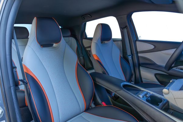 Revestimento interno dos bancos do BYD Dolphin EV por BYD/Divulgação