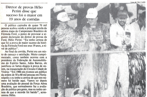 Matéria veículada por A Gazeta em 11 de setembro de 1989 confirmava a presença de quase 70 mil pessoas na primeira corrida de rua de Vitória